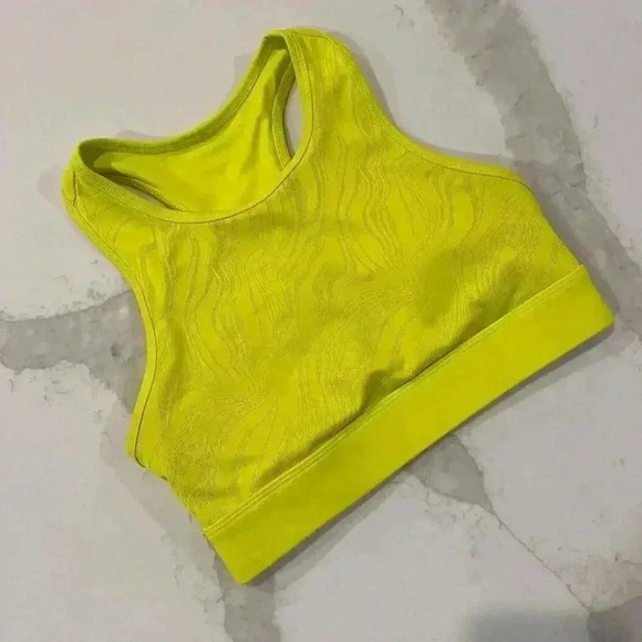 Fabletics Other - Fabletics Activewear Neon Yellow Racerback Athletic Sports Bra Womens Size Small